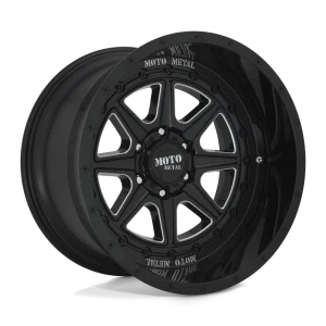 Moto Metal – MO801 PHANTOM – Black – 20″x10″ -18mm – Summer Wheels – MO80121050318N